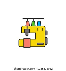 sewing machine line icon outline vector sign linear style pictogram isolated on white symbol