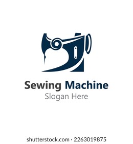 Sewing Machine Logo design concept, Tailor Sewing vector, Fashion Simple Design Template