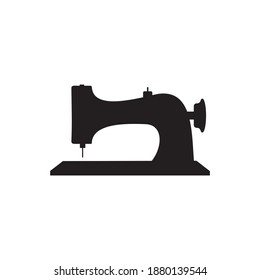 Sewing machine logo design vector template