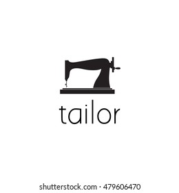 sewing machine logo graphic design concept. Editable sewing machine element, can be used as logotype, icon, template in web and print 