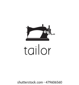 sewing machine logo graphic design concept. Editable sewing machine element, can be used as logotype, icon, template in web and print 