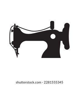 Sewing machine logo icon,illustration template design