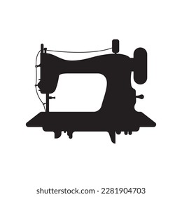 Sewing machine logo icon,illustration template design