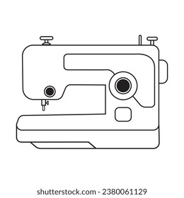 Sewing machine logo vector illustration design