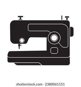 Sewing machine logo vector illustration design