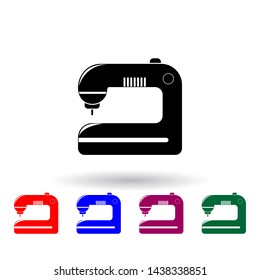 sewing machine multi color icon. Elements of technology set. Simple icon for websites, web design, mobile app, info graphics