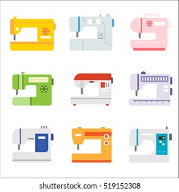 sewing machine object vector illustration