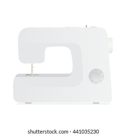 sewing machine on a white background