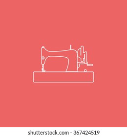 Sewing machine retro style.