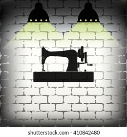 Sewing machine retro style.