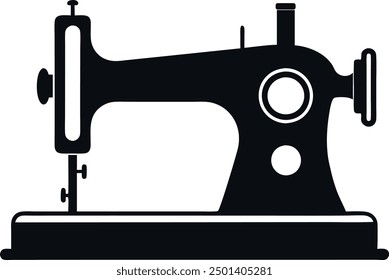 Sewing Machine silhouette vector design