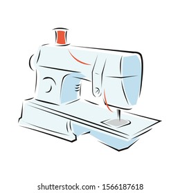 Sewing machine sketch for your design