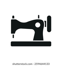 Sewing machine tailor and fashion icon represents precision and creativity, perfect for sewing, tailoring, clothing design, and textile branding.