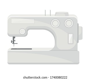Nähmaschine als Schneidegerät für Atelier Vector Illustration