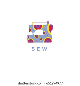 Sewing machine vector 