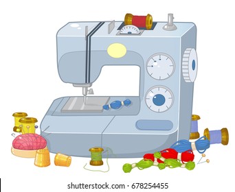 Sewing machine vector