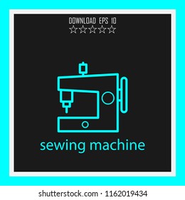 sewing machine vector icon