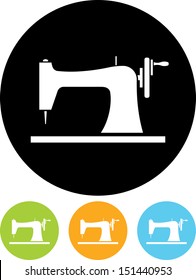 Sewing machine vector icon