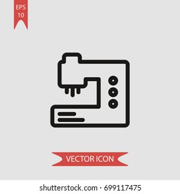 Sewing machine vector icon illustration symbol