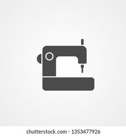 Sewing machine vector icon sign symbol