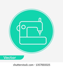 Sewing machine vector icon sign symbol