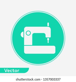 Sewing machine vector icon sign symbol