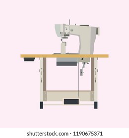 sewing machine vector illustration