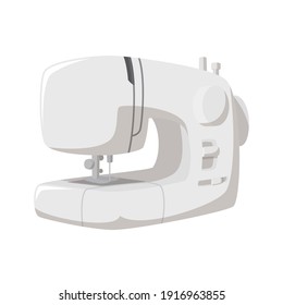 Sewing machine vector illustration. Home appliances.