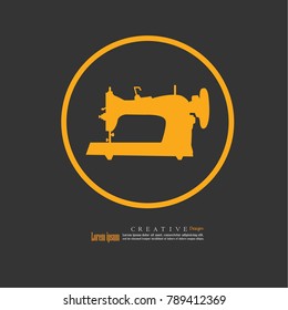 sewing machine.vector illustration.