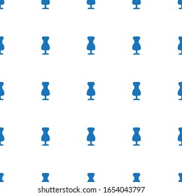 el patrón de icono del maniquí sin fisuras aislado en fondo blanco. Icono de maniquí de coser relleno editable. coser el patrón de icono del maniquí para web y móvil.