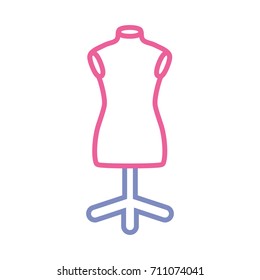 sewing mannequin  vector illustration