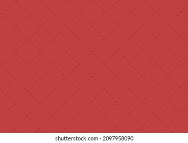 Sewing marks on red background. Sewing marks pattern wallpaper. Red plaid pattern wallpaper. Plaid pattern background.