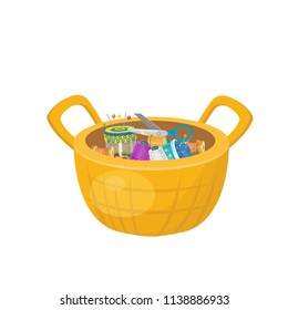 sewing, needle bed, thread, needle vector