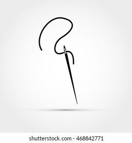 Sewing needle icon