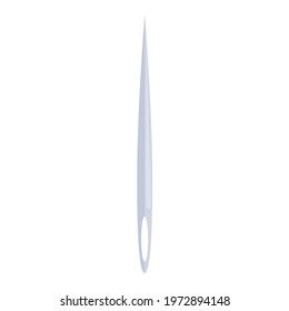 Sewing needle icon. Cartoon of Sewing needle vector icon for web design isolated on white background