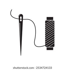 sewing needle icon vector illustration design template