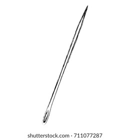 sewing needle isolated icon