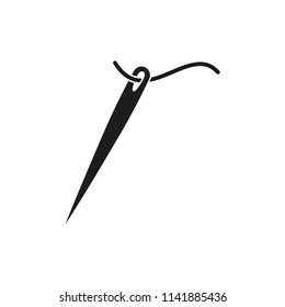 sewing needle vector icon 
