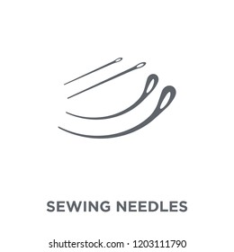 Sewing needles icon. Sewing needles design concept from Sew collection. Simple element vector illustration on white background.