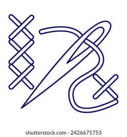 Sewing and needlework icon vector for web. Vector.  Simple icon. Eps 10. 