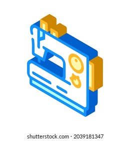 sewing occupation isometric icon vector. sewing occupation sign. isolated symbol illustration