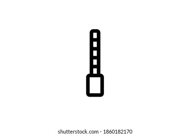 Icono de contorno de costura - Cono