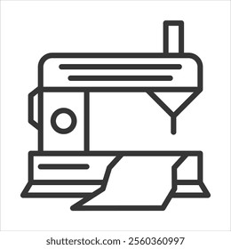 Sewing Outline Icon Vector Illustration