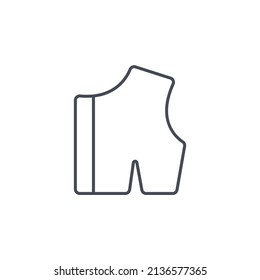 sewing pattern icons  symbol vector elements for infographic web