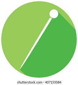 sewing pin flat icon