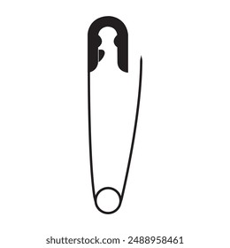 Plantilla de diseño de logotipo de la Ilustración vectorial del icono del pin de costura.