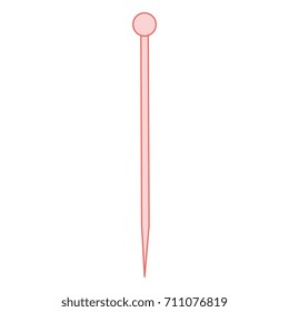 sewing pin isolated icon