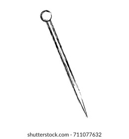 sewing pin isolated icon