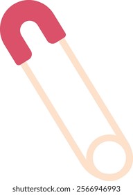 Sewing pin item vector illustration