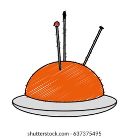 sewing Pincushion isolated icon